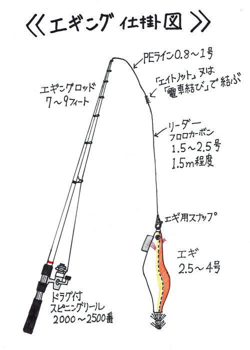 エギ の 結び方