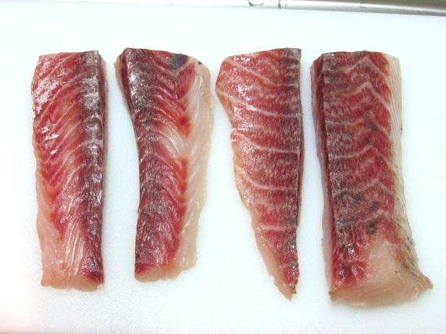 ボラの刺身 Crazy Fishing ボラの刺身 Crazy Fishing