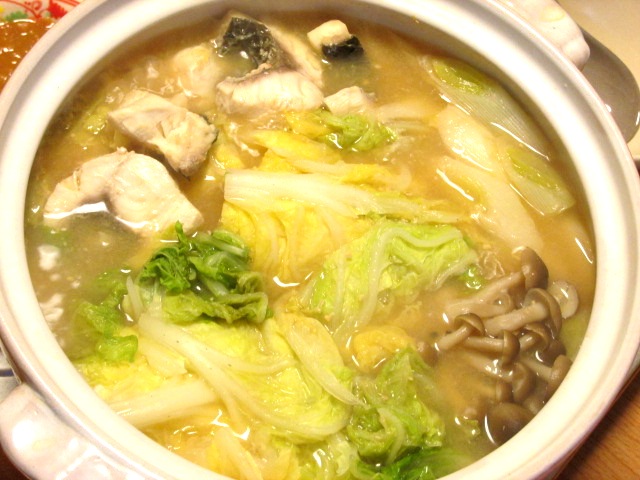 ボラ味噌生姜鍋