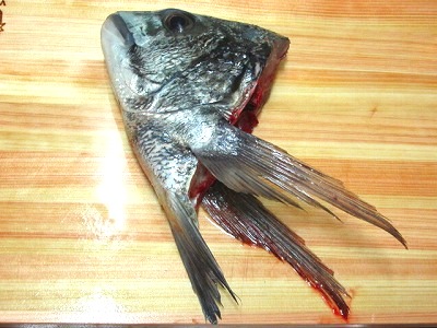 黒鯛 チヌ のカシラ焼き Crazy Fishing