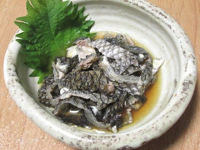 黒鯛（チヌ）の皮湯引き